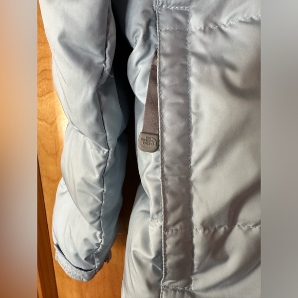 North Face Blue Vintage 96 Retro Nuptse Womens Med Puffer Jacket 700 Down Coat - Picture 2 of 8